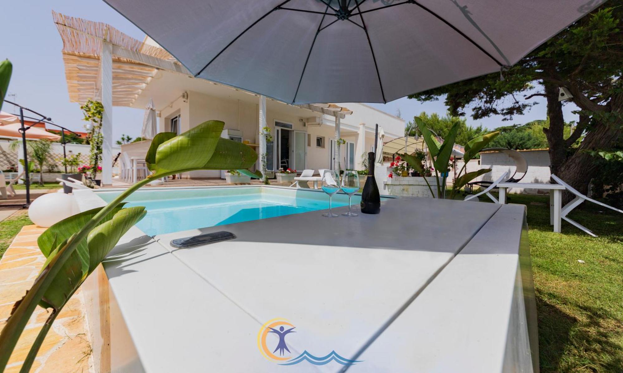 Villa Leonardo San Foca - Room, Pool & Restaurant Ngoại thất bức ảnh
